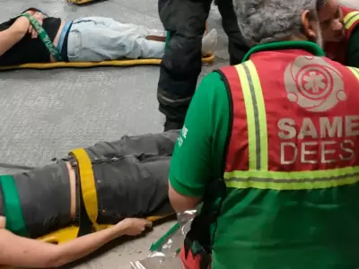 Las nueve personas que cayeron siete pisos en el ascensor quedaron fuera de peligro.
