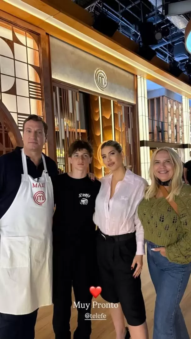 La primera imagen de Wanda Nara y Maxi Lpez juntos en Masterchef