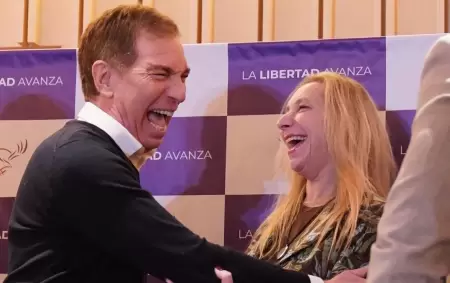 Diego Santilli y Karina Milei