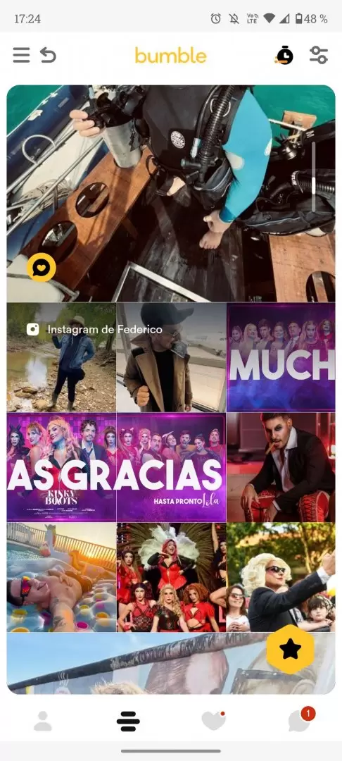 Fede Bal en la app de citas