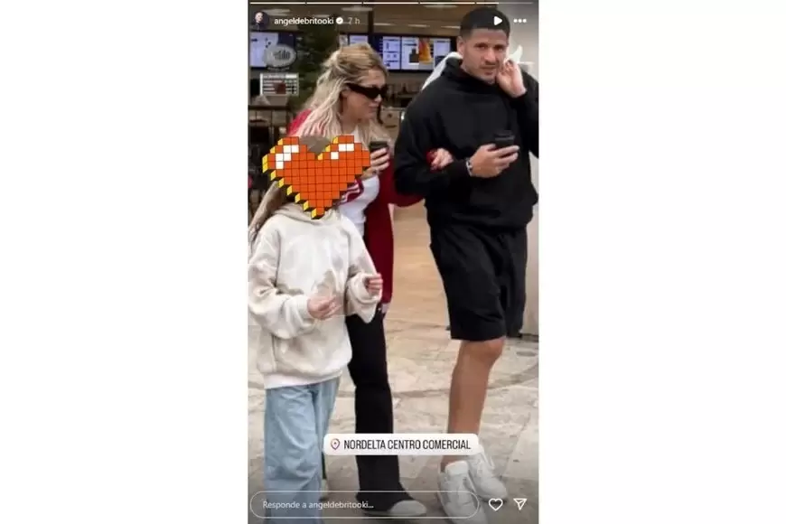 Wanda Nara y Martn Migueles de paseo en un shopping de Nordelta