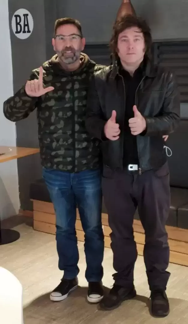 Gastn Alberdi y Javier Milei