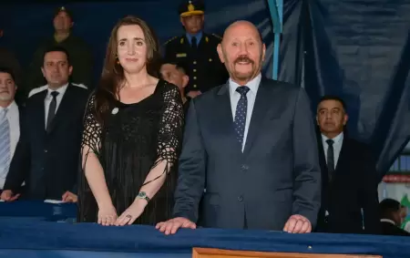 Victoria Villarruel junto a Gildo Insfr�n