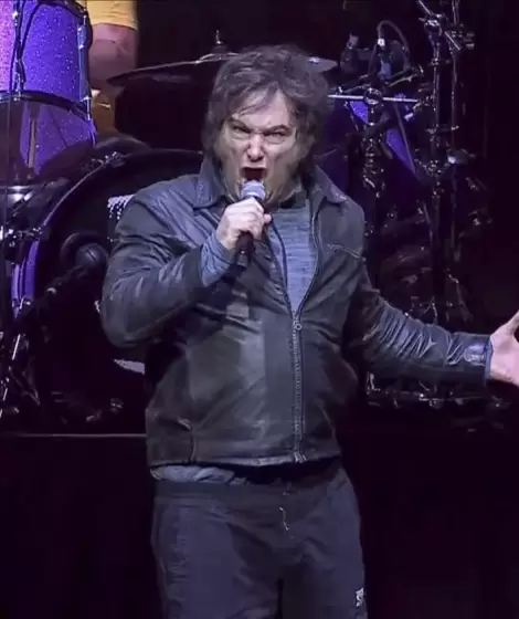 Javier Milei en el Movistar Arena.