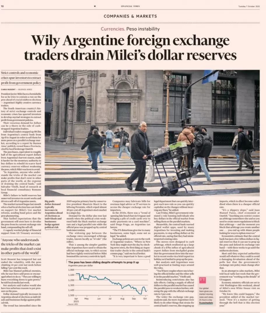 El Financial Times muy duro con la gestin libertaria