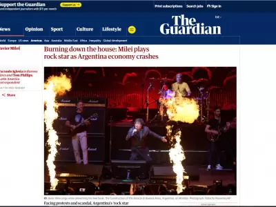 The Guardian sali a criticar el show de Javier Milei