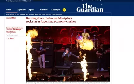 The Guardian sali a criticar el show de Javier Milei