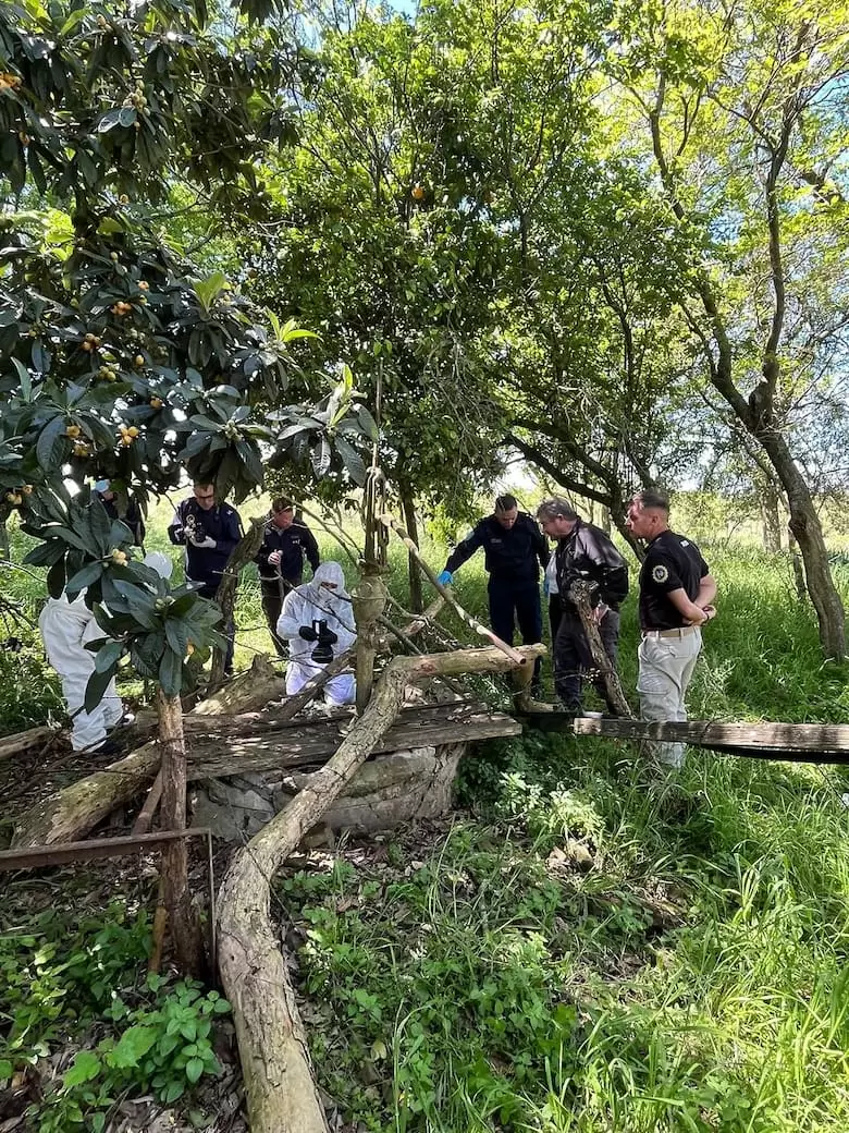 El lugar donde fue encontrada Daiana Mendieta