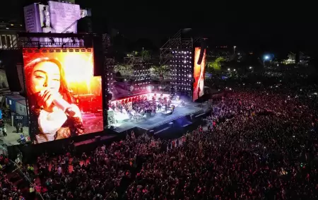 El Monumento a la Bandera fue el epicentro de una multitudinaria fiesta