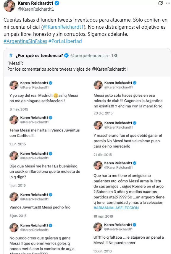 El descargo de Karen