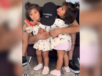 El reencuentro de Thiago Medina con sus hijas