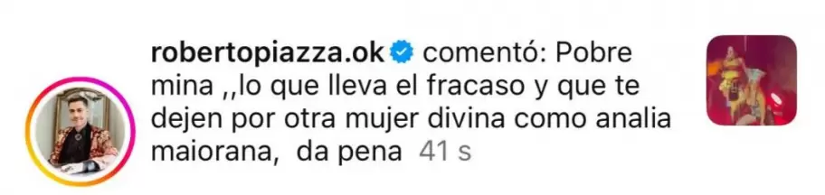 La polmica reaccin de Roberto Piazza al show de Nancy Pazos