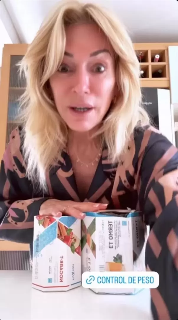 Yanina Latorre también promocionó el té
