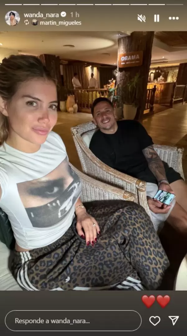 Wanda Nara blanqueó su relación con Martín Migueles