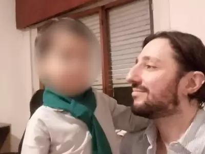 Pablo Laurta y su hijo