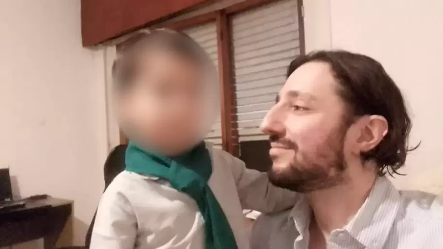 Pablo Laurta y su hijo