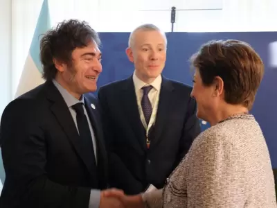 Javier Milei y Kristalina Georgieva