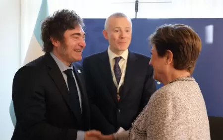 Javier Milei y Kristalina Georgieva