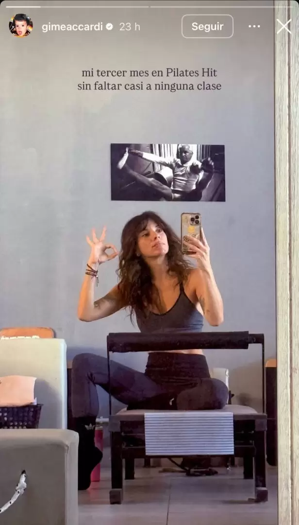 Gime Accardi encontr refugio en Pilates