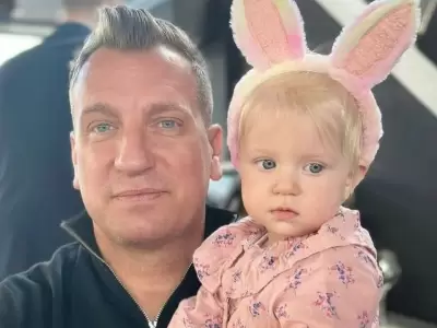 Maxi Lpez y su hija Elle.