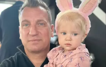 Maxi Lpez y su hija Elle.