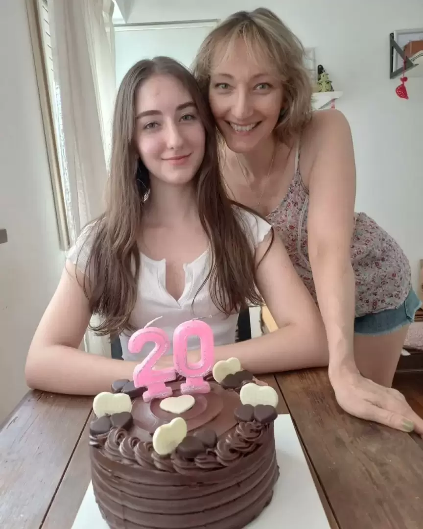 Mara Eugenia Karall y su hija