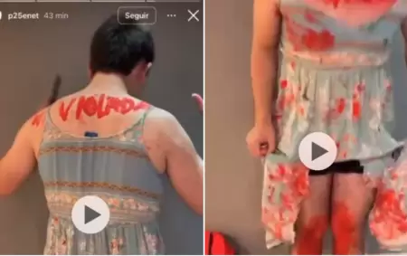 Las aberrantes fotos del disfraz que alude a la cultura de la violacin