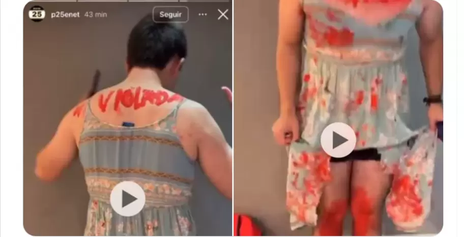 Las aberrantes fotos del disfraz que alude a la cultura de la violacin