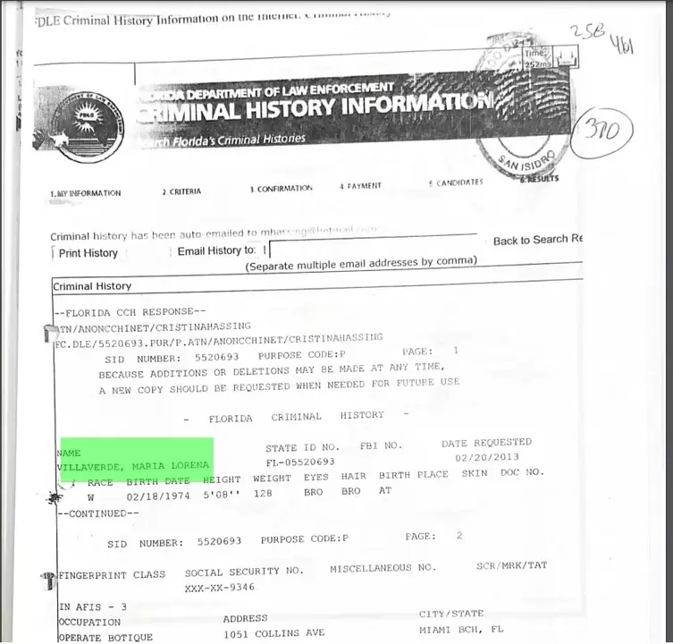 María Lorena Villaverde enfrenta un pasado plagado de delitos