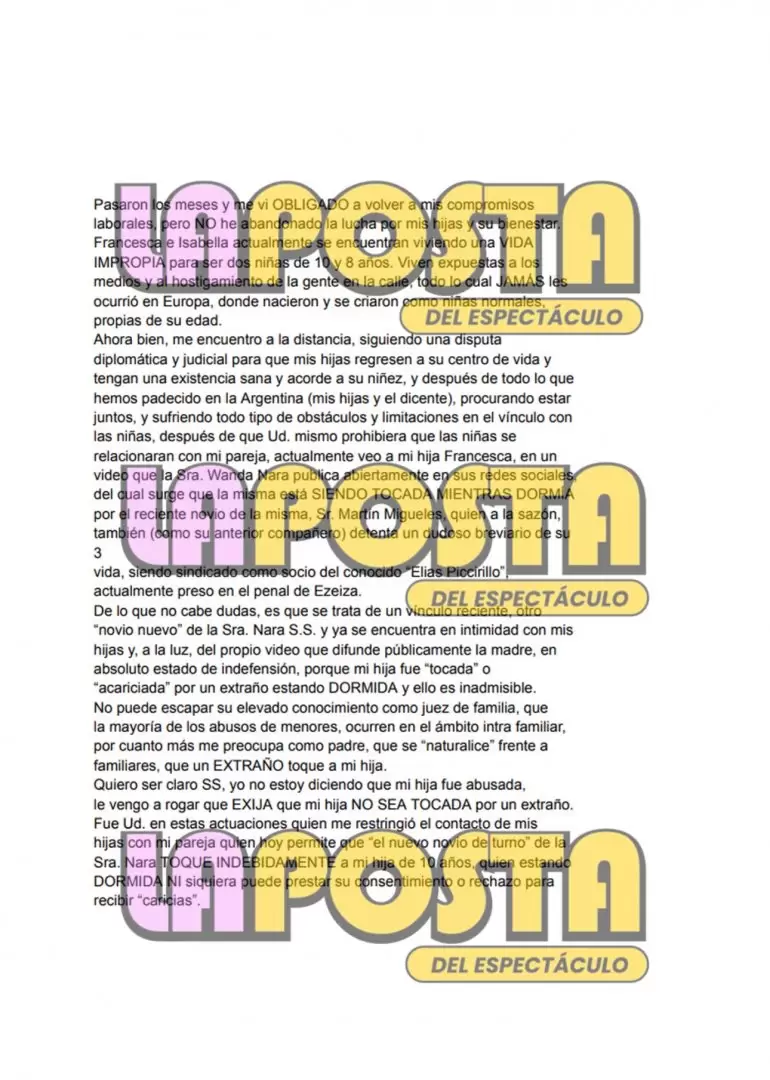 El pedido de Icardi a la Justicia