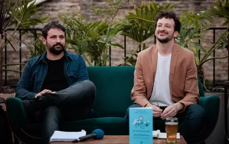 Nahuel Sosa y Pablo Bercovich en la presentacin del libro