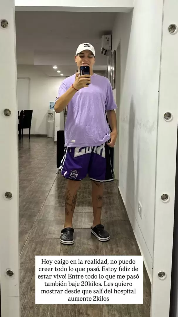 Thiago Medina comparti los avances de su recuperacin.