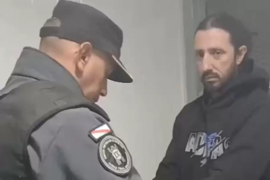 Pablo Laurta antes de ser trasladado a Córdoba