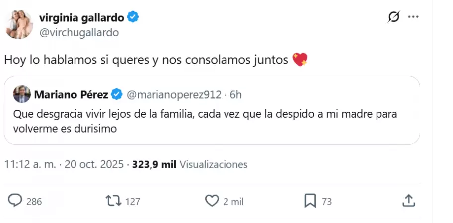 El cruce de tuits entre Gallardo y Prez