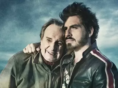 Santiago y Federico Bal en su pelcula Rumbo al Mar