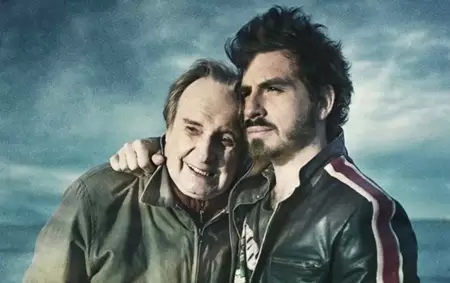 Santiago y Federico Bal en su pelcula Rumbo al Mar