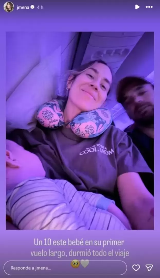 Jimena Barón presumió el primer viaje largo de su hijo, Arturo.whatsapp image 2025-10-21 at 15.22.12