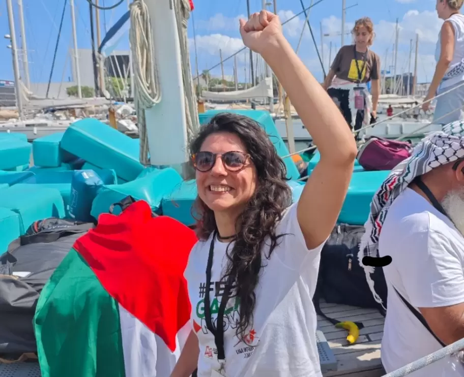 Celeste Fierro viajó con la Flotilla Global Sumud y estuvo seis días detenida en Israel.