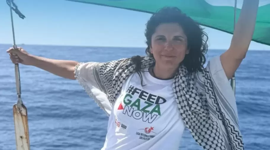 Celeste Fierro en la Flotilla Global Sumud.