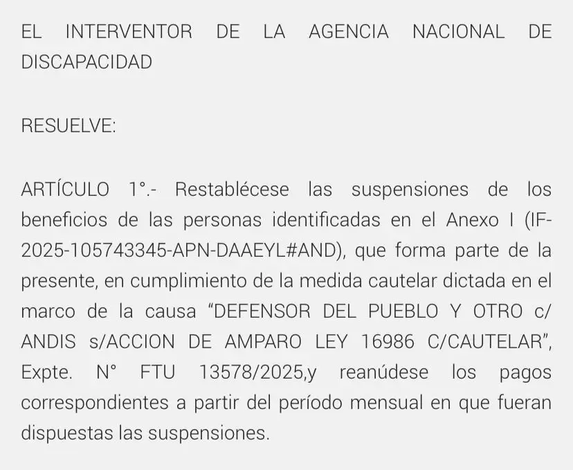 El fallo a favor de las personas con discapacidad