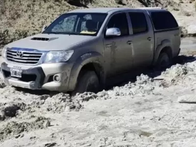 Esta es la camioneta que encontraron