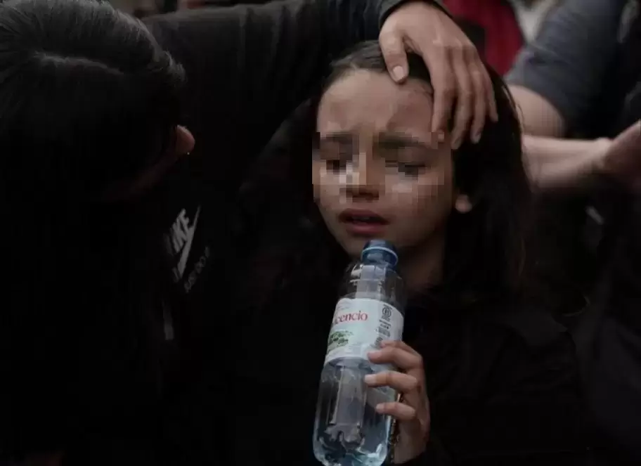 Fabrizia, la nena agredida por el efectivo