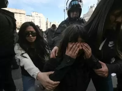 Fabrizia, la nena agredida por el efectivo