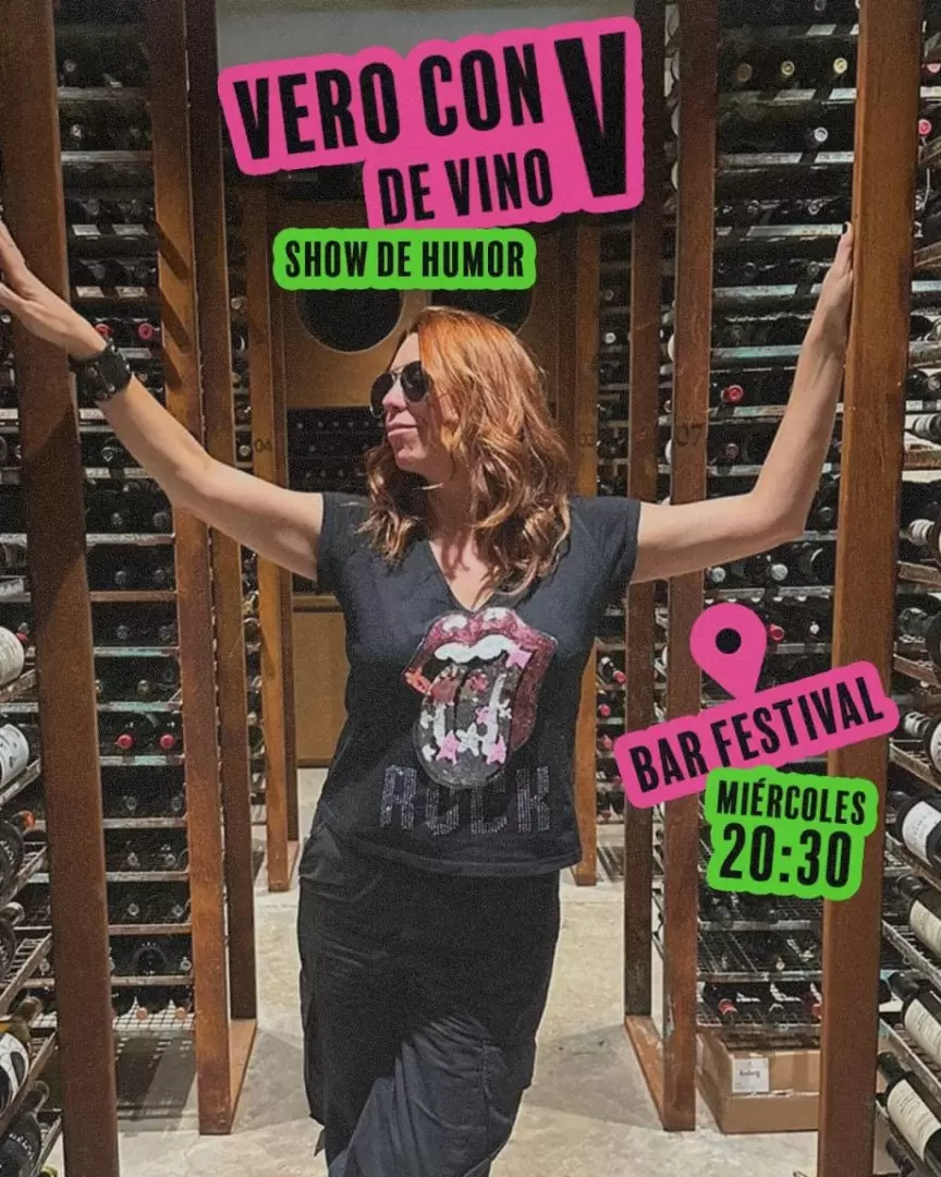 Vero Lorca y su "Vero con V de vino", donde mezclaba cata, monólogos y entrevista.