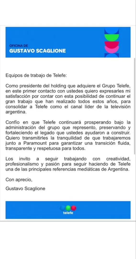 El empresario rosarino adquirió la señal líder del país por US$ 95 millones