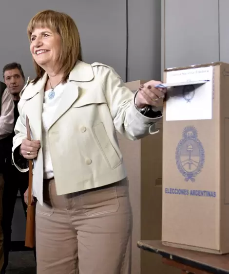 Patricia Bullrich durante las elecciones legislativas de 2025.