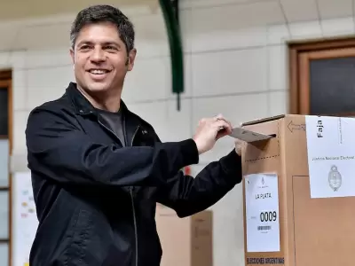 Axel Kicillof vot este 26 de octubre en las elecciones de medio trmino.
