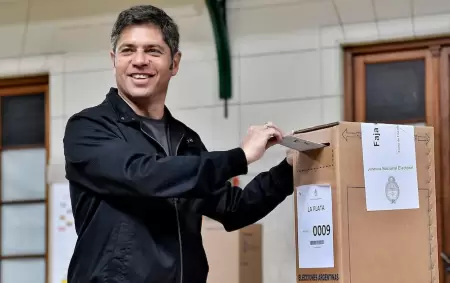 Axel Kicillof vot este 26 de octubre en las elecciones de medio trmino.