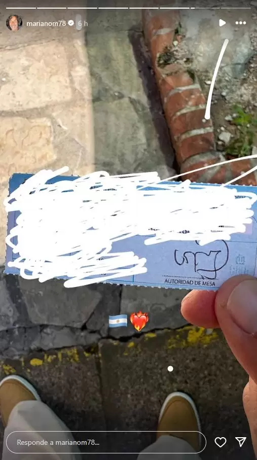 El posteo de Mariano Martínez