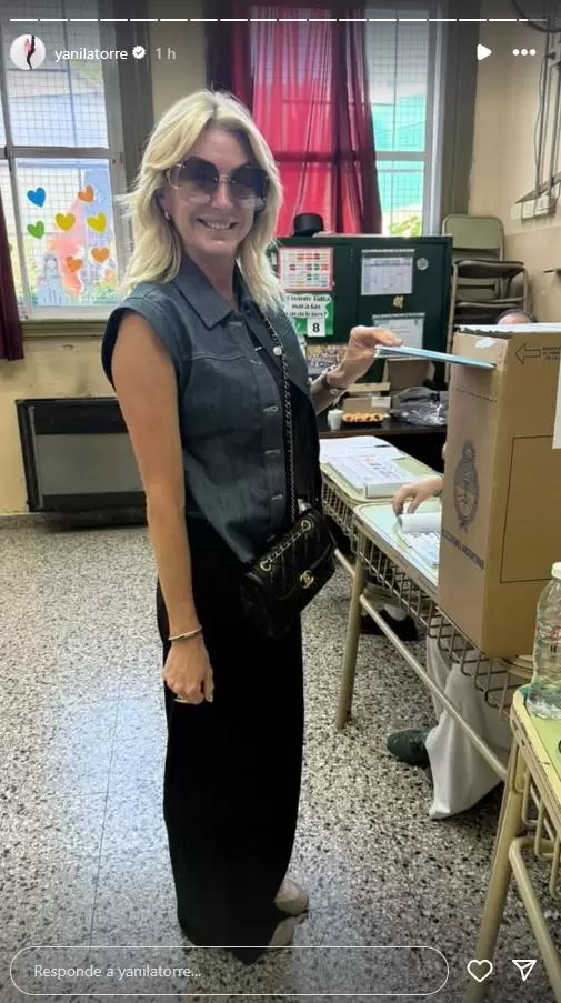 Yanina Latorre también votó
